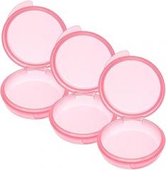 NOLITOY 3pcs Portable Colored Medicine Organizer for Travel Daily Pill Case Lightweight and Airtight Design for Outdoor Use and Daily Medication Storage