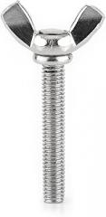 5pcs Wing Bolt, Convenient to Use High Hardness Environmentfriendly 304 Stainless Steel Wing Bolt, for Electronics Construction Machinery Industry (M6*40mm)