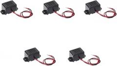 5Pieces 1.2V Mechanical Buzzer Take The Lead Vibrating The Buzzer Mini Electronic Alarm, 3.3x1.7x1.5cm/1.3x0.67x0.59inch, Black