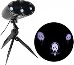 Spirit Halloween Ghost Face LED Shutter Projector, Officially Licensed, Scream Horror Movie, Fall Décor, Multicolor