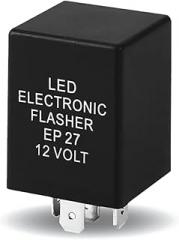 EP27 LED Flasher Relay, 5 Pin Relay for LED Turn Signal, Electronic Indicator for Fix Hazard Warn Hyper Blinker, Compatible with Ford Dodge Chevrolet Lincoln Mazda Mercury