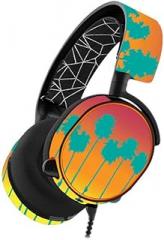 MightySkins Skin Compatible with SteelSeries Arctis 5 Gaming Headset - Sherbet Palms | Protective, Durable, and Unique Vinyl wrap Cover | Easy to Apply, Remove, and Change Styles | Made in The USA
