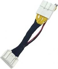 24Pin Plug Vehicle Car Stereo Radio Output Wire Harness Connector Adaptor Cable for Electronic Components + Plastic