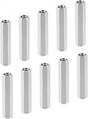 YOKIVE 10 Pcs M3 Spacers, Brass Hex PCB Standoffs Nuts, Keep Height Consistent, Great for Motherboard, Circuit Board, Electronics (Silver Tone, 25mm)