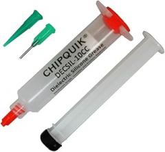 CHIP QUIK DECSIL-10CC Dielectric Silicone Grease 10ml (10cc/10g Syringe) Electronics Grade Translucent
