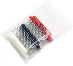 Assorted Pack of 100pcs Straight Plug Electronic Parts 8 Different Sizes Diodes
