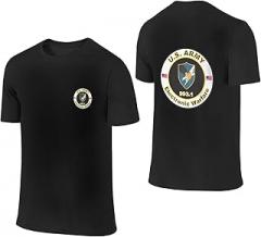 SCEVOLMAR US Army MOS 993 Electronic Warfare Men's Cotton T-Shirt Double Sided Printing