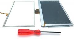 Rinbers LCD Screen Dispaly Panel with Outer Touch Glass Digitizer Replacement with Y-tool for Nintendo Wii U Gamepad