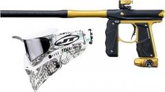 Empire Mini GS Electronic Paintball Gun Marker w/JT Spectra Proflex LE Goggle 100 Dollar Print