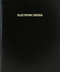 BookFactory Electronic Design Log Book/Journal/Logbook - 120 Page, 8.5''x11'', Black Hardbound (XLog-120-7CS-A-L-Black(Electronic Design Log Book))
