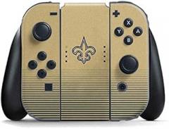 Skinit Decal Gaming Skin Compatible with Nintendo Switch Joy Con Controller - Officially Licensed NFL New Orleans Saints Breakaway Design