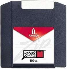 Iomaga Zip Disk 100MB - IBM/MAC dual Format W/O CASE - Sold As Each