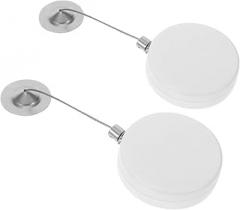 VILLCASE 2pcs Retractable Security Steel Cable Lock High Strength Theft Telescopic Wire for Electronics and Construction Sites User Friendly Design Convenient Automatic Retraction