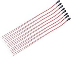 10Pcs Thermistor Resistors 5K/10K - Temperature Sensor with 60mm Enameled Wire Black Head for HVAC Automotive Electronics(5K)