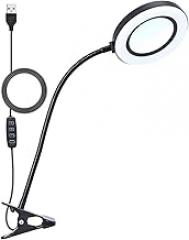 Type Aflexible Clamp-On Table Lamp with 8X Magnifier Glass Swing Arm Dimmable Illuminated LEDs Desk Light 3 Color Modes New 2025 High for Reliable Electronic Component