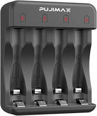 Smairt 4-Slot Ni-Zn Battreriy Charrger with LED Indicator Charging Cable Smairt High-Speed Charging Support for Rechargeable Ni-Zn Battreriy New 2026 High for Reliable Electronic Component