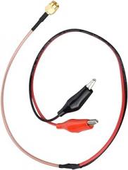 Respicefinem RF Coaxial Test Cable 52cm High Accuracy Radio Frequency Testing Leads Red Black Wires Lightweight Portable for Electronics Antenna Repairs