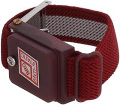 Othmro 2Pcs PWH Cordless Anti Static ESD Wrist Strap Wireless Antistatic Wristband Flexible Woven Wrist Strap Discharge Band for Electronic Maintenance Dust-Free Workshop Red