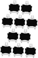 10pcs Mini Wooden Chalkboard Signs Easel Stand Small Tabletop Message Boards for Weddings Parties Buffets and Events Reusable and Easy to Clean