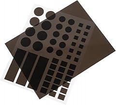 DOITOOL 2pcs Led Light Dimming Stickers Light Blocking Filters for Electronics Routers Tvs Alarm Clocks Self-adhesive Dimming Sheets to Improve Sleep Quality