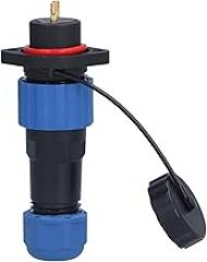 SP16 Flange Type IP68 Waterproof Aviation Plug Socket, Male Female Butt Joints Pure Copper Gold Plated Aviation Connector, Electronic Equipment Cable Connector(2 PIN)