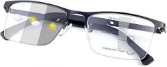 YIMI Photochromic Progressive Multifocus Reading Glasses Sun Readers UV Blue Light Blocking Transition Glasses for Men Women