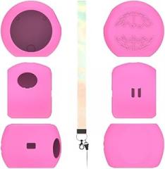 Silicone Case Compatible with Punirunes Interactive Digital Toy, Protective Skin Sleeve Silicne Protective Cover for Punirunes Virtual Electronic Pets Accessories (Red)