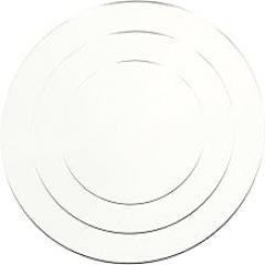 STOBOK 3pcs Acrylic Reflective Board for Photography Round Mirror Props Premium Backgrounds for Jewelry Electronics and More Product Display and Creative Backdrops