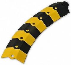 UltraTech 1801 Ultra-Sidewinder Cable Protection System, 1' Extension, 12 Length x 3 Width x 3/4 Height, Black and Yellow, Small