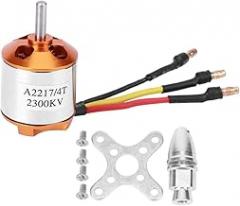 A2217 Brushless Motor for RC Fixed Wing Quadcopter Drone, High Performance Brushless Motor, Durable Alloy and Electronic Components, Easy Installation with Mounting Seats and Screw (A2217 2300KV)