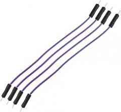 20Pcs 1P 2.54mm Jumper wire line 10/20/30cm Female Male 24AWG Wire test line electronic line (M-M-30CM-purple)