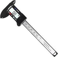 100mm/150mm Electronic Digital Display Caliper Carbon Fiber Pattern Dial Vernier Gauge Measuring Tool Ruler Precision Measurement