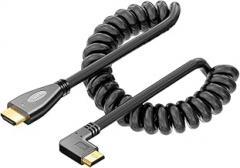 1PCS HDMI to Mini HDMI Cable, Micro Adaptier Cable, HDMI Elbow Telescopic Spring Cable, 4k High-Definition Camera SLR New 2026 High for Reliable Electronic Component, Precision, Stable Performance
