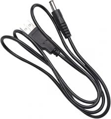 Angoily 1M Black USB to Power Supply Cable for Small Electronics Devices Reliable Connector for Various Applications and USB Extension Needs