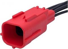 6 Pin MWTRB-06-1A-R MWTPB-06-1A-R Motorcycle OBD Diagnosis Plug Waterproof Electronic Connector With Cable Compatible With H~nda Yam~ha(6P Male,1 Set)