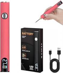 510 Thread Battery Cart Pen, 650mAh Soldering Iron Kit with LED Digital Display, USB Rechargeable Soldering Pen, Adjustable Temperature for Home & Electronics Appliance Repair (Pink)
