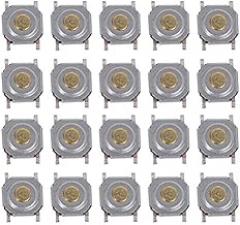 Garosa 200 Pieces Tactile Push Button Switch SMD Micro Momentary Assortment Kit with Brass Light Touch Sensitivity Patch 4mm x 4mm x 1.5mm Control Switch for Electronic Projects