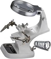 GARVALON Magnifier Lamp Maintenance Light 360° Rotating Desk Lamp Welding Magnifier for Electronic Desktop