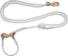 Klein Tools 87470 Adjustable-Length Nylon-Filament Rope Lanyard with Wire Pigtail, 7 to 12-Foot