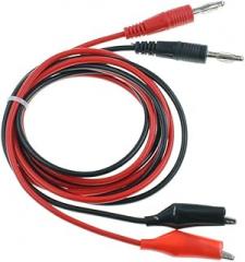 Oiyagai 2Pcs Electronics TL-16 Banana to Large Alligator Test Lead Set Cable Red Black 1M/39.3'