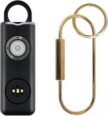 Black | Carrying Scream Loud Panic Alarrm 130Mah Sos Led Light Personal Alarrm Led Flashlight Security Keychain Alarrm for Her Unisex Women New 2026 High for Reliable Electronic Component
