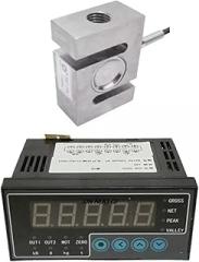 Load Cell Sensor, Load Cell +load Cell Indicator Display S Type Load Cell Weighing Sensor 100g 200kg 300kg 500kg 1000kg 2000kg Weight Sensor for DIY Portable Electronic Kitchen Scale Kit(100kg Indicat
