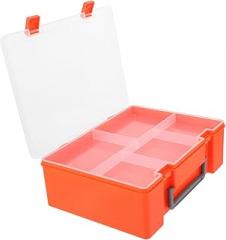 Mikikit Rectangle Compartment Storage Box with Tray Plastic Parts Organizer for Jewelry Electronic Modules Tools Multipurpose Classification and Easy Item Finding and Practical Design