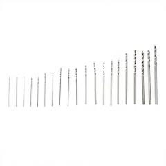 20Pcs HSS Micro Drill Bit Set, Blades For Smooth Chip Removal, Woodworking, Electronic Repair, Silver Color, 0.3-1.6 mm with Case