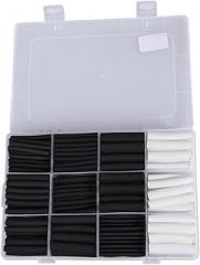 301pcs Halogen Heat Shrinkable Sleeve Kit Flexible Insulation Tubing for Wire Protection and Solder Joint Corrosion Resistance for Electronics and Wiring Harnesses