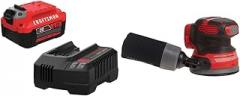 Craftsman V20 Battery, Power Tool Kit, Charger Included, 4.0-Ah with V20* Random Orbit Sander, Tool Only (CMCB204-CK & CMCW220B)