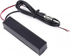 12V Electronic FM Signal Amplifier and Amplified Radio Antenna for Car Motorcycle Truck RV Boat and ATV, Hidden Signal Booster for Enhanced Radio Reception, Upgrade for Stock