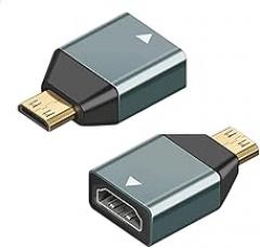 Mini Micro HDTV-Compatible to HDTV DP Adaptier 1.4 Converter Female to Male 4K 60Hz Audlo Video Laptop Computer Monltor Projector