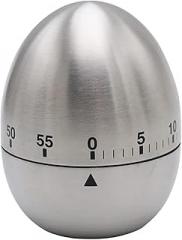 Kitchen Timer Home Kitchen Alarm Clock Stainless Steel Egg Shape Machinery Electronic Timer for Cooking Baking Frying