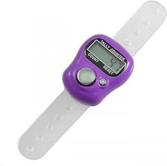 uxcell Purple Case Resettable 5 Digit LCD Electronic Finger Counter Hand Tally